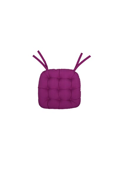 Kuscini Begonia Sandalye Minderi Mürdüm 40x40