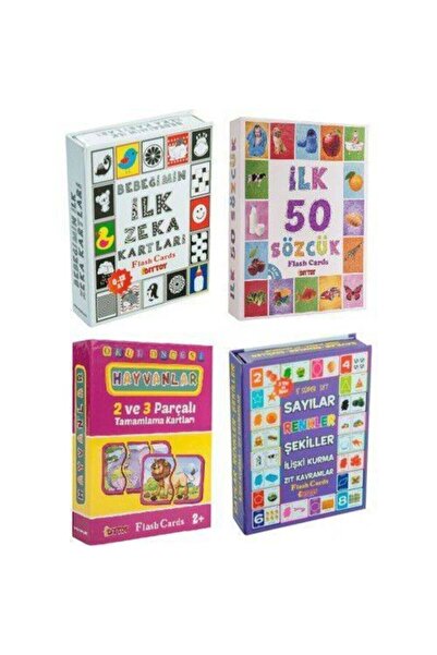 Diytoy Eğitici Zeka Kartları 4lü Set - Flash Kart Seti