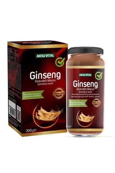 Aksu Vital Aksuvital Ginseng Ekstraktlı Macun Epimedium Ilaveli 300 Gr