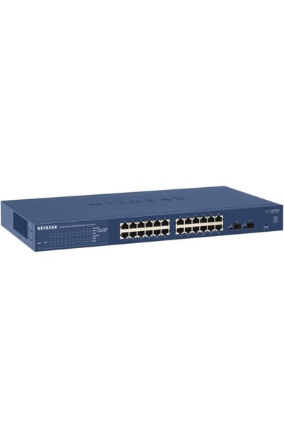 NETGEAR NG-GS724T 24Port Prosafe Gs724T-400Eus Gigabit 2Xsfp Layer2 Yönetilebilir Switch Rackmount