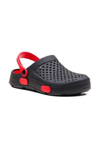 GEZER Unisex Black Sabo Hospital Doctor Nurse Sea Slippers