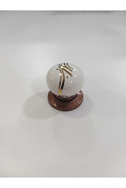 Tomurcuk Porselen Düğme Kulp Mobilya Çekmece Vestiyer Dolap Kulpu Tek Delik