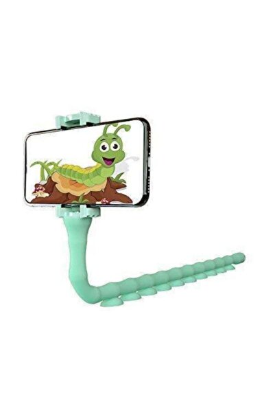 Akrobat Vantuzlu Tırtıl Telefon Tutucu Masa Üstü Dock Stand