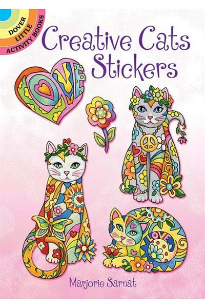 Dover Classics ملصقات القطط الإبداعية