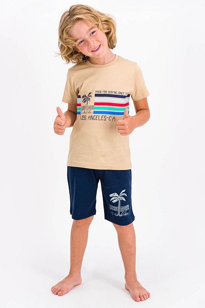 ROLY POLY Boy's Navy Blue Bermuda Suit Rp1695-3