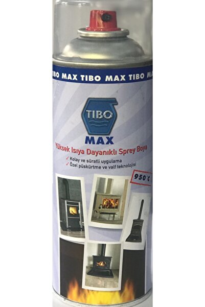 TIBO MAX Yüksek Isıya Dayanıklı Siyah Sprey Boya 400 Ml