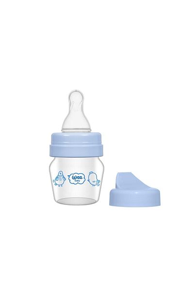 Wee Baby Blue Mini Glass Drinking Cup Set 30 ml