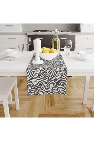 LUX VIE Runner 40*140 Cm Decorative Pattern Printed Velvet Fabric Tablecloth Runner