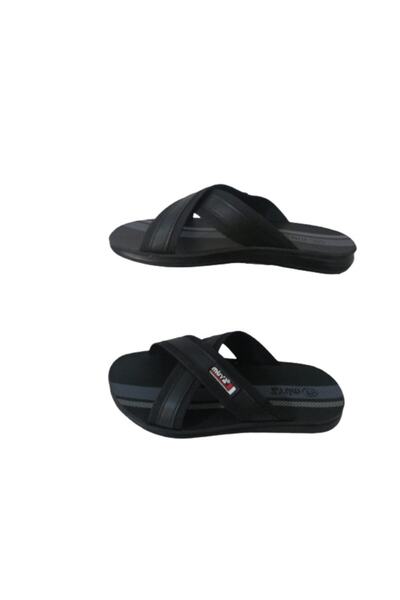 Muyaa Papuci pentru băiat cu bretele în cruce neagră