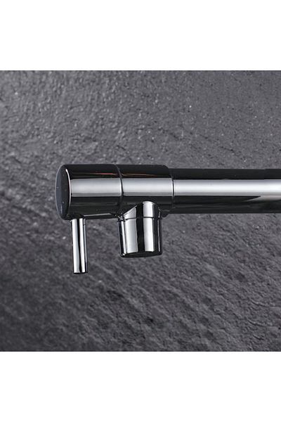 Mayaglory Industrial Double Outlet Kitchen Faucet Sink Faucet Steel Spiral