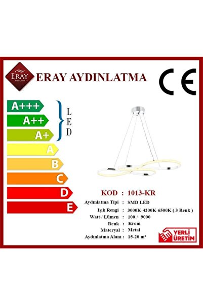 Eray Aydınlatma 1013-kr Krom Led Avize