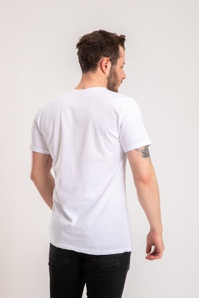 NACAR STORE Men's White Basic T-Shirt
