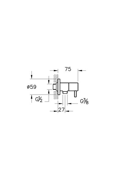 VitrA Origin Intermediate Tap A4521426 Copper