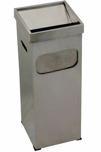 KG-GOLDPAPER Sn 318 Delikli Boyalı Kare Paslanmaz Çöp Kovası