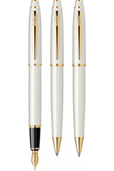 Scrikss Noble Pen Set 3 Pieces White Gold 35