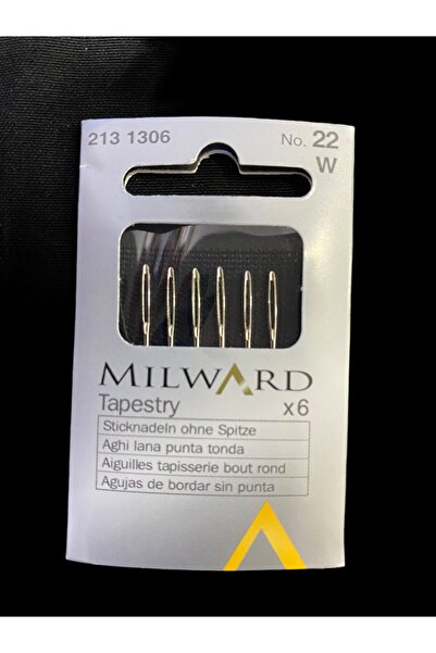 Milward No: 22 W Kanaviçe Iğnesi 6 Adet-çelik -made In Germany 2131306