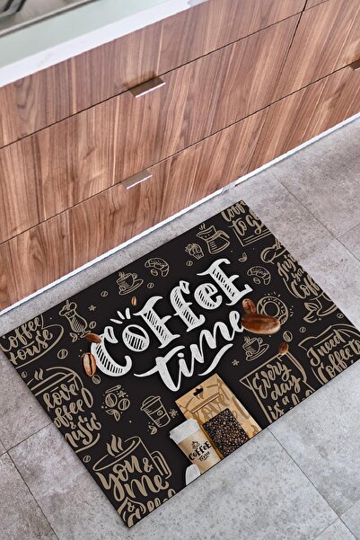 Buket Home سجادة باب أمامية متعددة الأغراض للديكور الداخلي والخارجي من Coffee Time