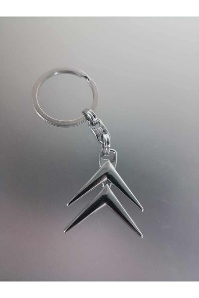 GARDENAUTO Citroen C4 Grand Picasso Anahtarlık Metal 3d Krom Araba Anahtarlığı