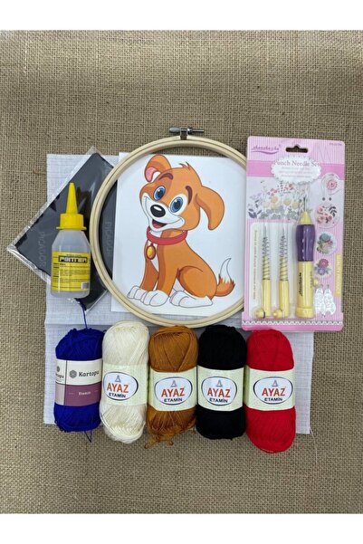 Tansel Tuhafiye Panç Seti (PUNCH) Nakış Köpek Figürü Başlangıç Seviyesi