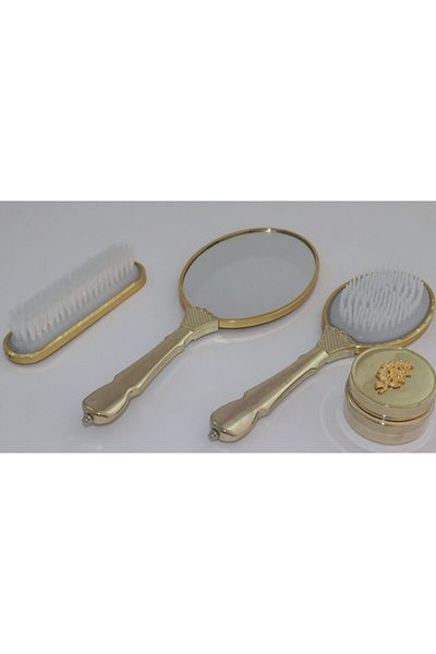 kartex Mirror Comb Set, 4-Piece Tree of Life Model Dowry Box
