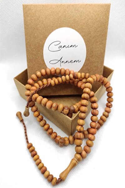 TesbihART Zeytin Ağacı Naturel Çift Sayaçlı 99'lu Zikir Tesbih