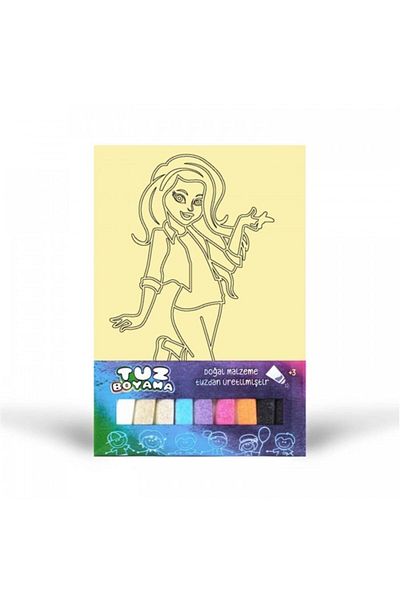 Artikel Cute Girl Salt Painting Game, Educational Activity, Sand Painting Game