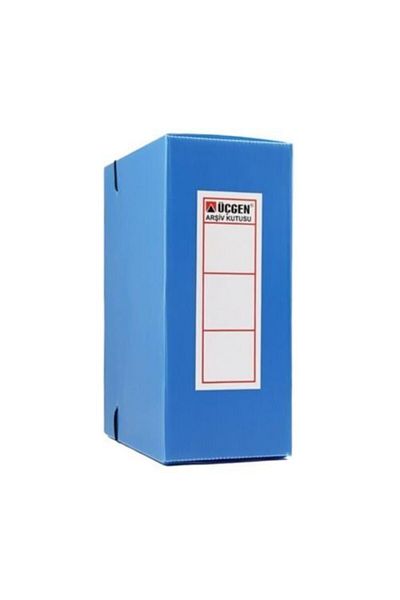 Üçgen صندوق أرشيف بلاستيك 10x29x36 سم أزرق - 10 قطع