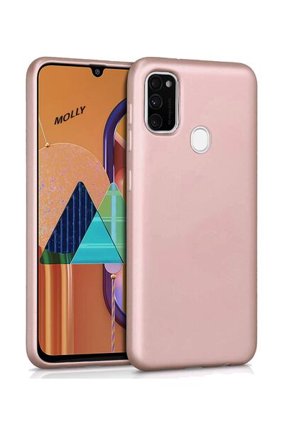 Molly Galaxy M21 Uyumlu Rose Mat Silikon Kılıf