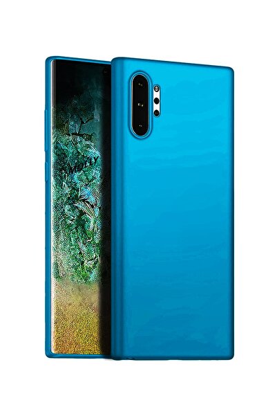 Molly Galaxy Note 10 Plus Uyumlu Mavi Bexls Silikon Kılıf