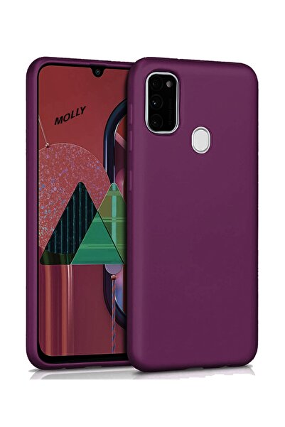 Molly Galaxy M21 Uyumlu Mürdüm Mat Silikon Kılıf