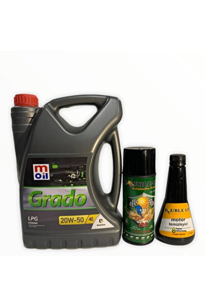 Moil Grado Lpg 20w-50 4 Lt Motor Yağı Ve Double Up Yağ Katkıları Seti