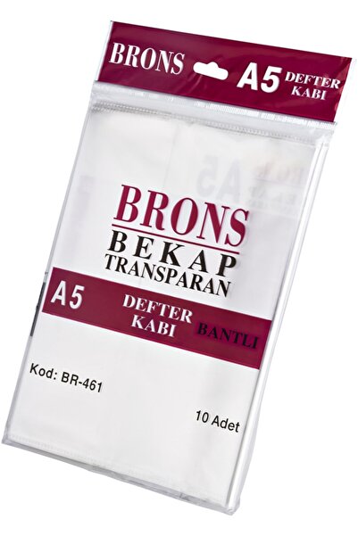 Brons Br-461 A5 Container pentru caiet din 10 piese cu bandă transparentă