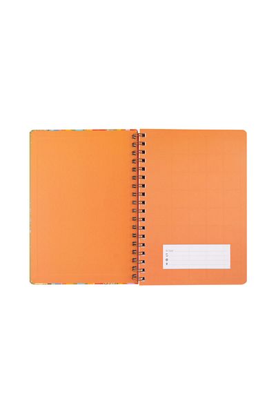 KESKİN COLOR Caiet cu plan în carouri portocalii cu sclipici - 17x24