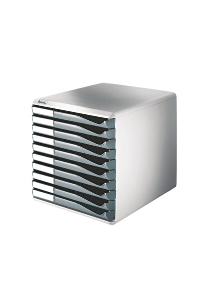 Leitz Leıtz 5281 Gri Evrak Kutusu 10 Çekmeceli