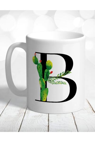 Atölye Çizgi Letter B Cactus Mug