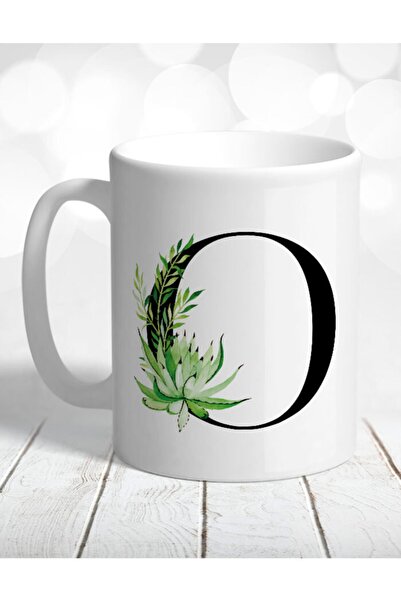 Atölye Çizgi Cactus Mug with Letter O