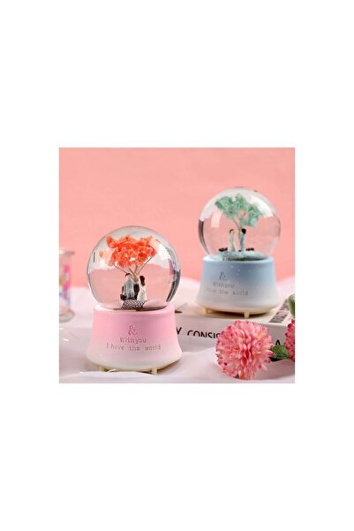 Lapidaria Işıklı Müzikli Kar Püskürtmeli Büyük Boy Pilli Kar Küresi