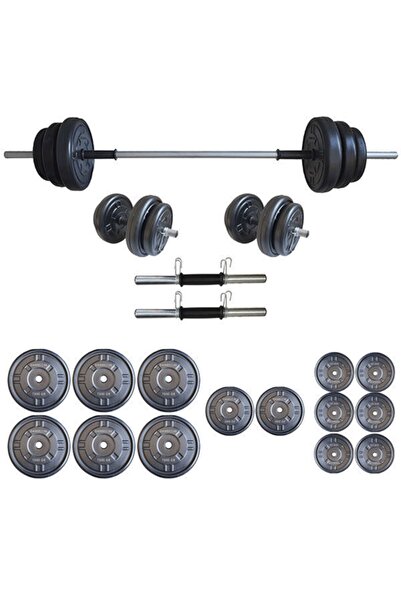 Mocca Style Halter Seti 75 Kg Dambıl Ağırlık Ve Vücut Geliştirme Aleti (70 KG PLAKA AGIRLIĞI)