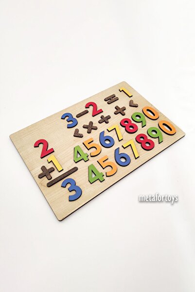metafortoys Ahşap Dört İşlem Sayılar Bultak Dört Işlem Eğitici Bultak