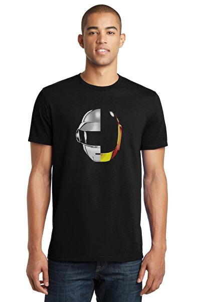 QIVI Daft Punk Ram Štampano crna muška Pleteno majica