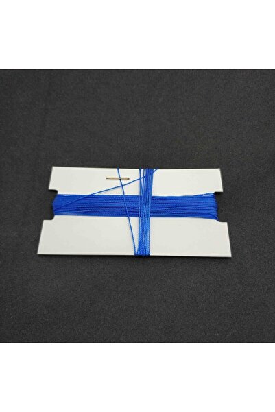 Selderesi 10 Metre Koyu Mavi Renk Kehribar Tesbih Ipi Naylon Ağ Ipliği - Tesp...