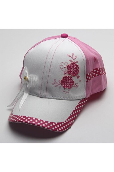 Kardelen Butik Denizli Waiter (AGES 9-12) Pearl Flower Hat (WHITE)