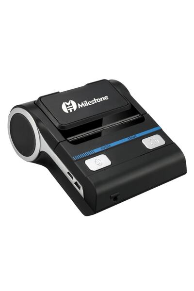 Milestone Mht P8001 - 80mm Bluetooth'lu Taşınabilir Termal Fiş , Etiket Ve Barkod Yazıcı