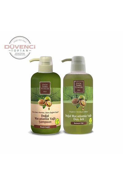 Eyüp Sabri Tuncer Düvenci Wholesale Macadamia Oil Bath Set 2 Pack Model 146