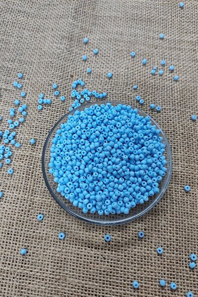 platin hediyelik 100 de grame de mărgele de nisip de 4 mm din sticlă albastră...