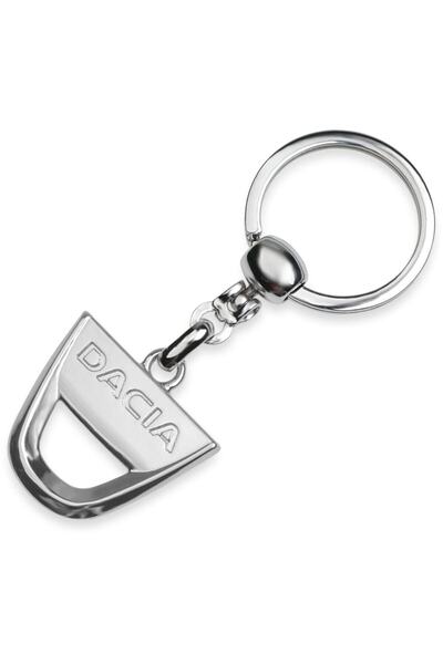 GARDENAUTO سلسلة مفاتيح معدنية من الكروم ثلاثية الأبعاد من Dacia