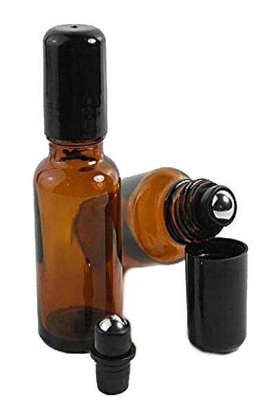 RoseRoi 5 Adet 20 Ml Amber Roll On Cam Şişe Asorti Karışık Renk