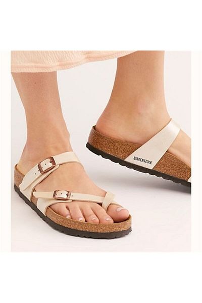 Birkenstock Pearl White Women's Slippers - Flip Flops, Model V3,00716610