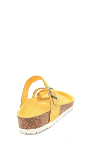 Bequemere Women's Cork Sole Suede Model Orthopedic Slippers105qc