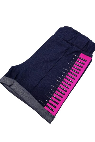 Timi Kids Kız Çocuk Neon Ve Taş Baskılı Kot Şort